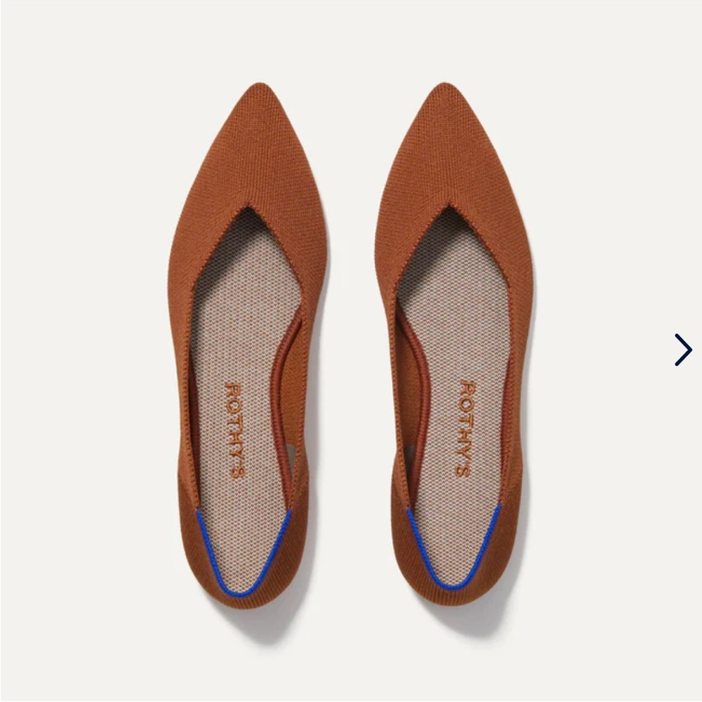 NWOT Rothy’s size 9 color brandy